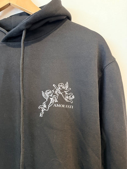 Amor Fati Pullover Hoodie Size 6/160 | U/Arm to U/Arm 51cm