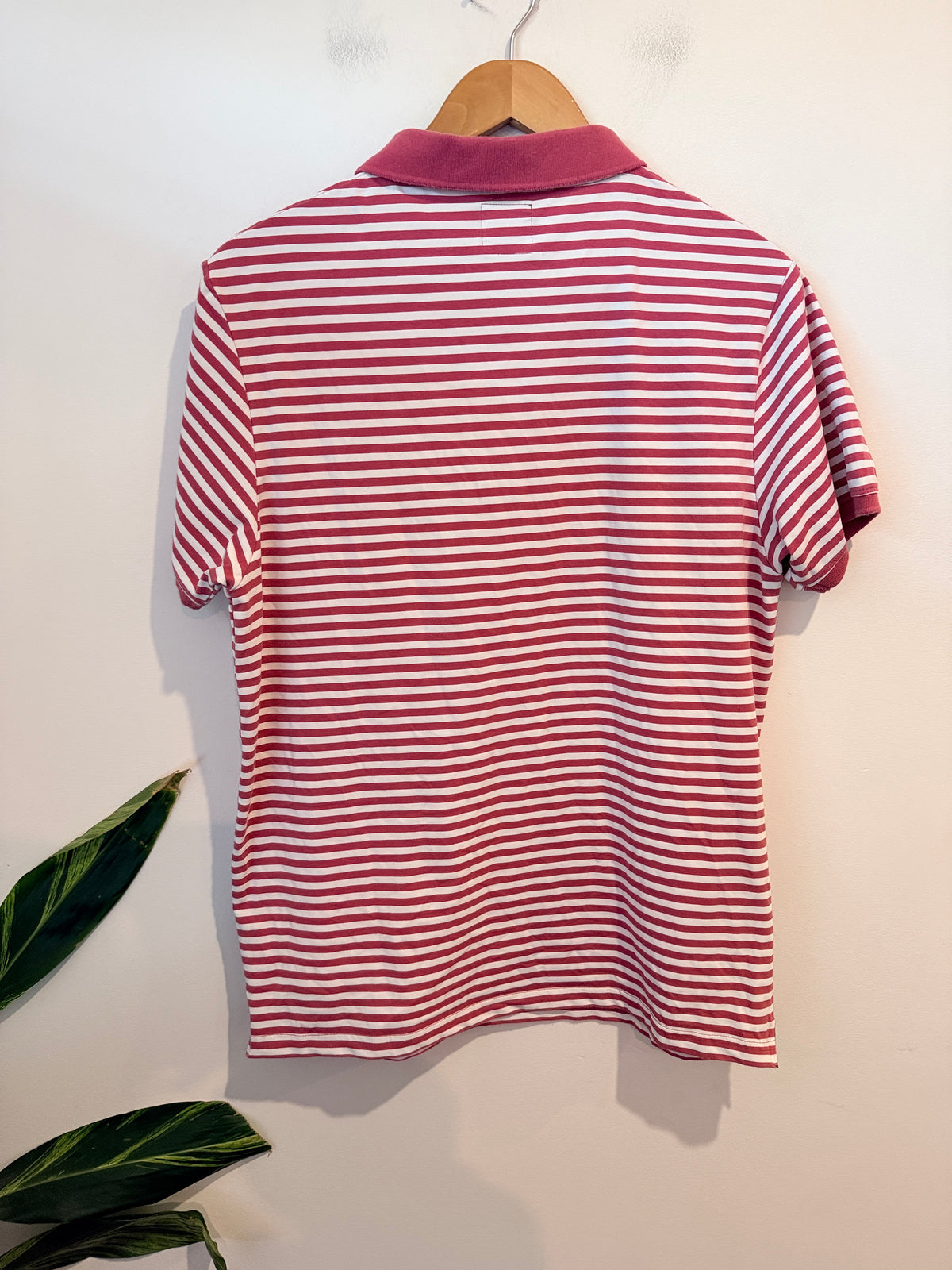 AJC Jeans Striped Polo Shirt Size Large | U/Arm to U/Arm 54cm