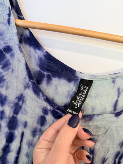 Jackie K Tie-dye Tunic Top Size Free Size | U/Arm to U/Arm 57cm