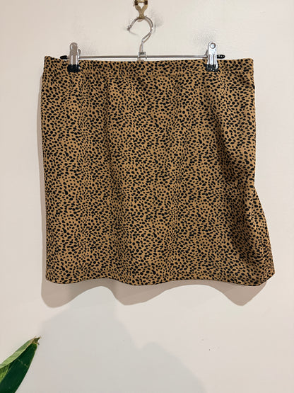 Shein Cheetah-print Skirt Size XL