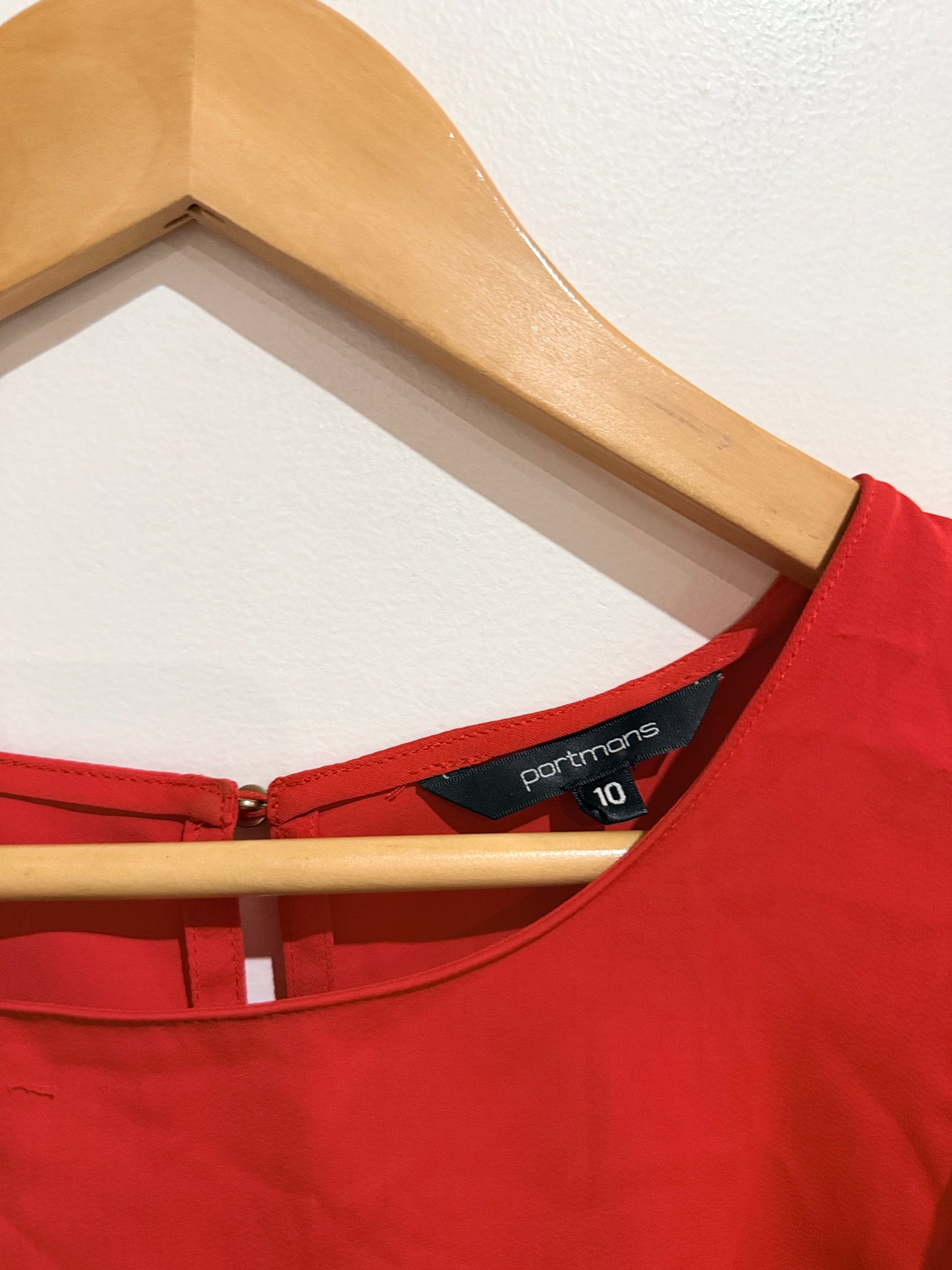 Portmans Flutter-sleeve Top Size 10