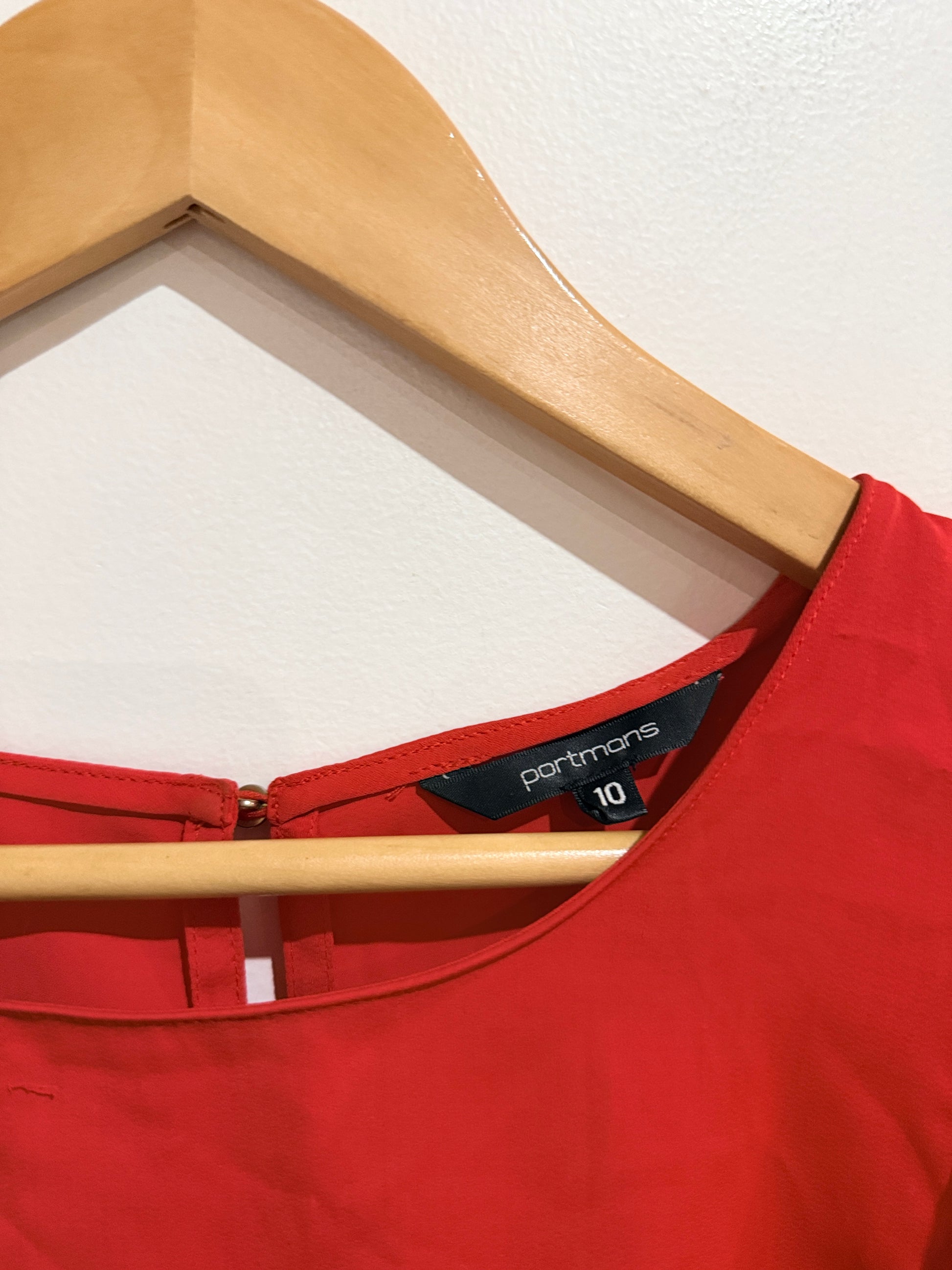 Portmans Flutter-sleeve Top Size 10