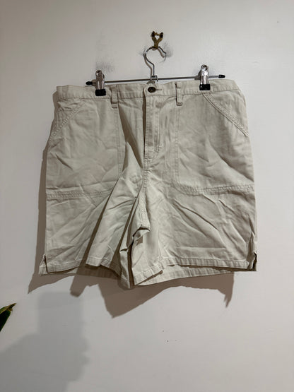 Rockmans Stone Cotton Shorts Size 14