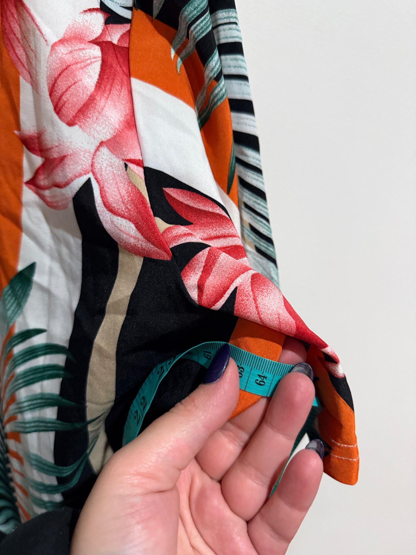 Esther Tropical Stripe Print Shift Dress Size 4XL
