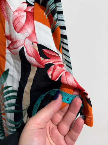 Esther Tropical Stripe Print Shift Dress Size 4XL