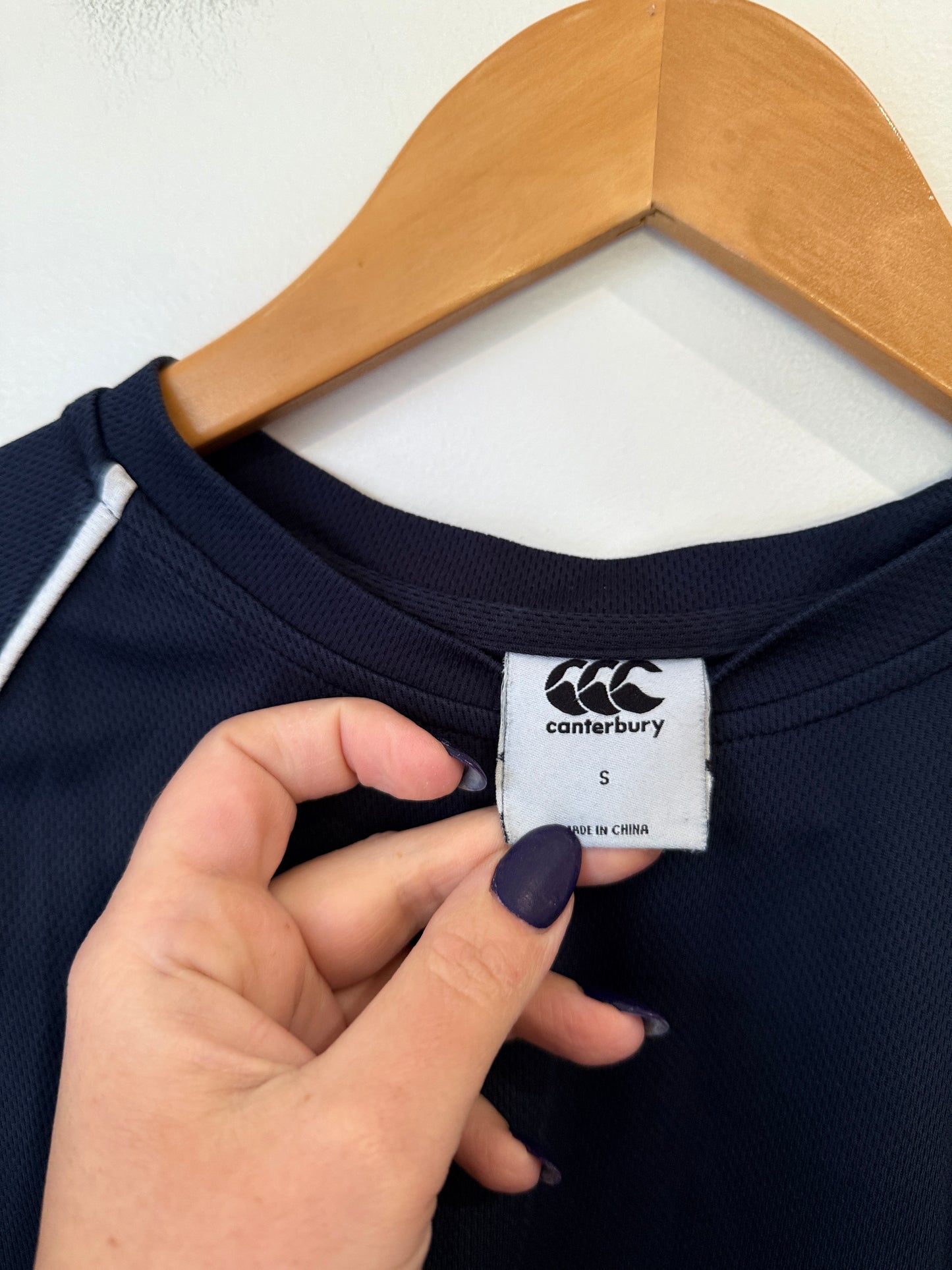 Canterbury Navy Sports Tee Size S