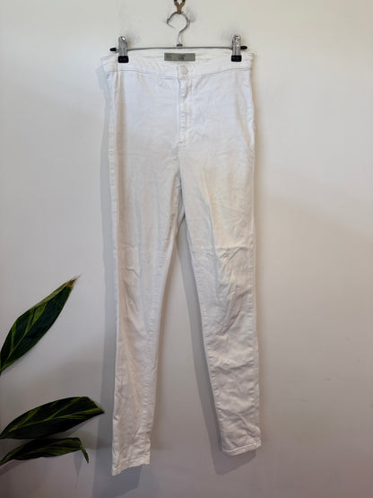 Topshop Moto Joni White Skinny Jeans Size W28 L32