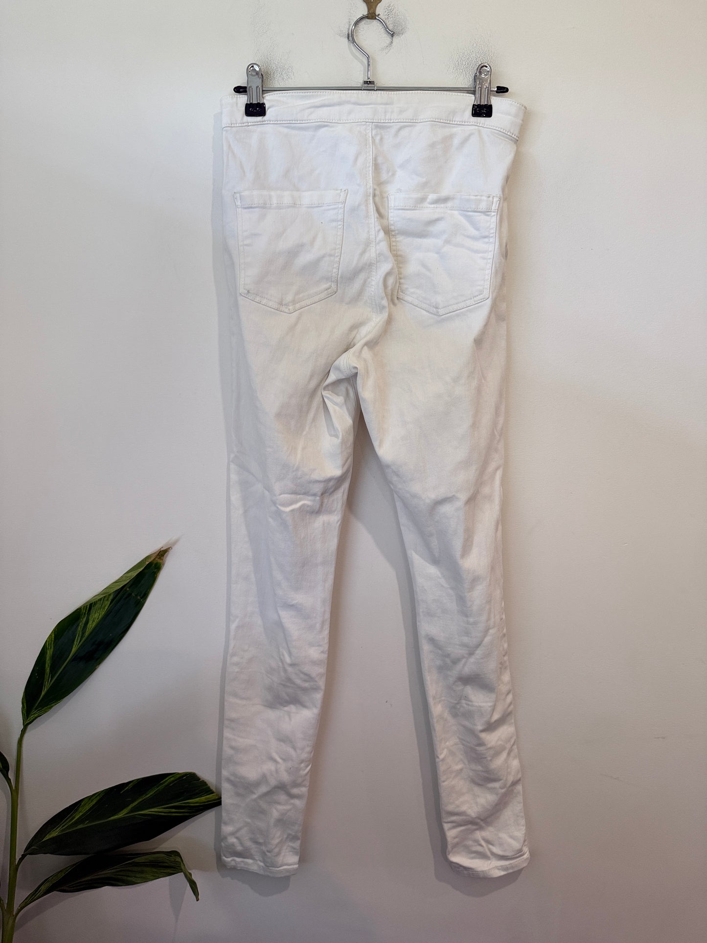 Topshop Moto Joni White Skinny Jeans Size W28 L32