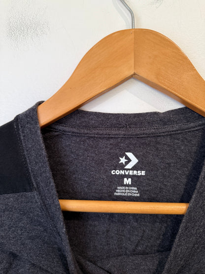 Converse Charcoal Logo Crop Tee Size M