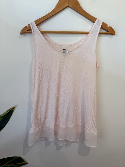 Pale Pink Sleeveless Singlet Top Size AUS 10