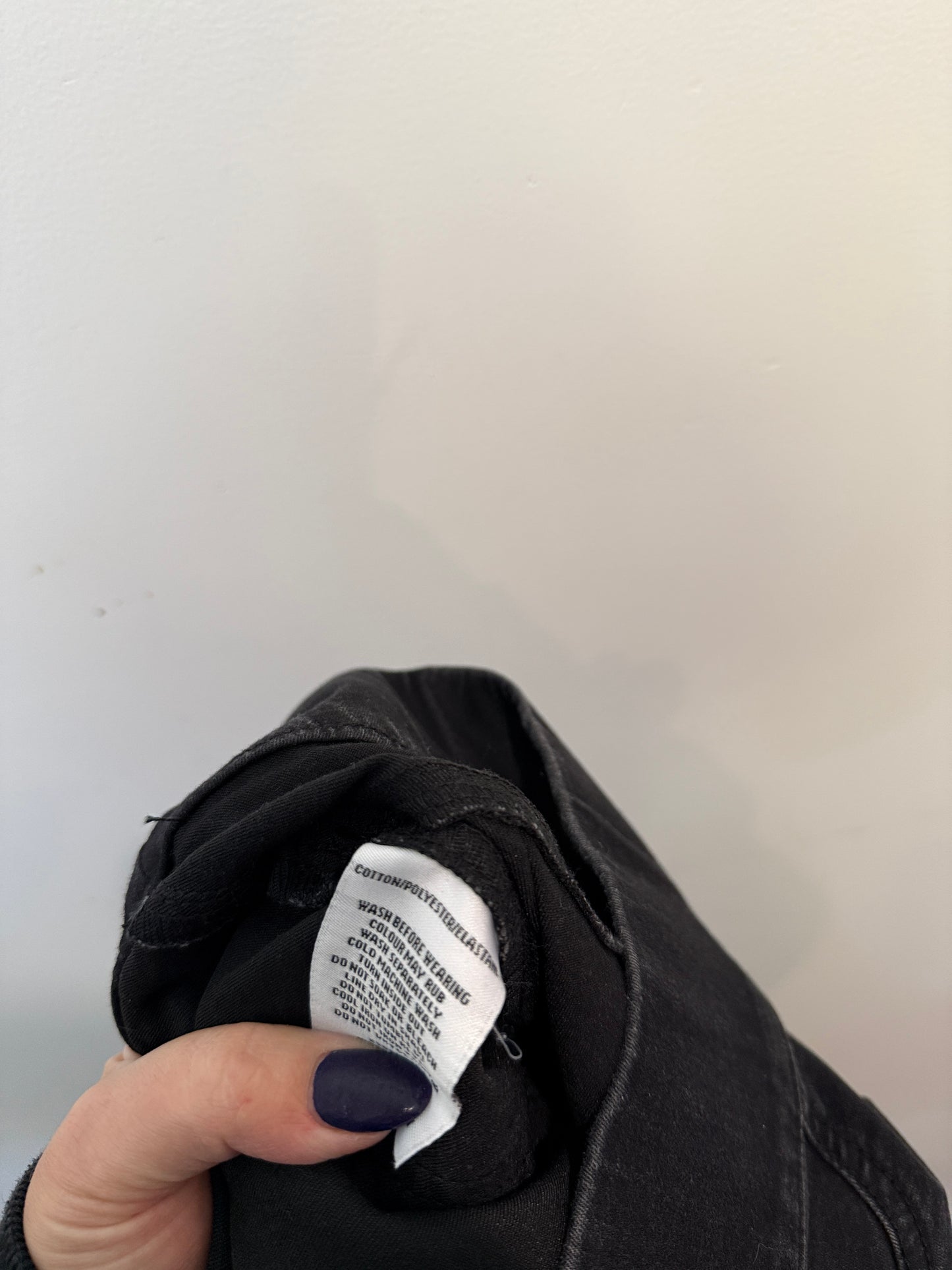 H&H Black Denim Jeggings Size 10