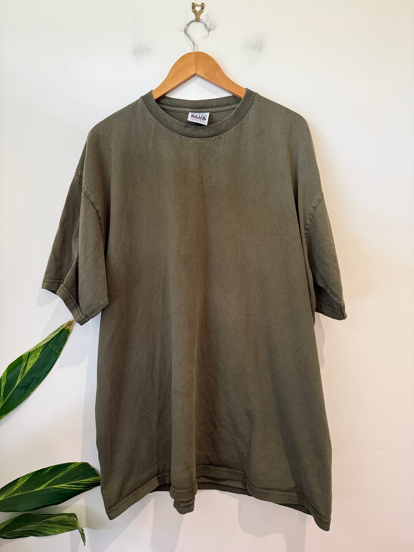 Pro Club Heavyweight Olive Green Tee Size 3XL