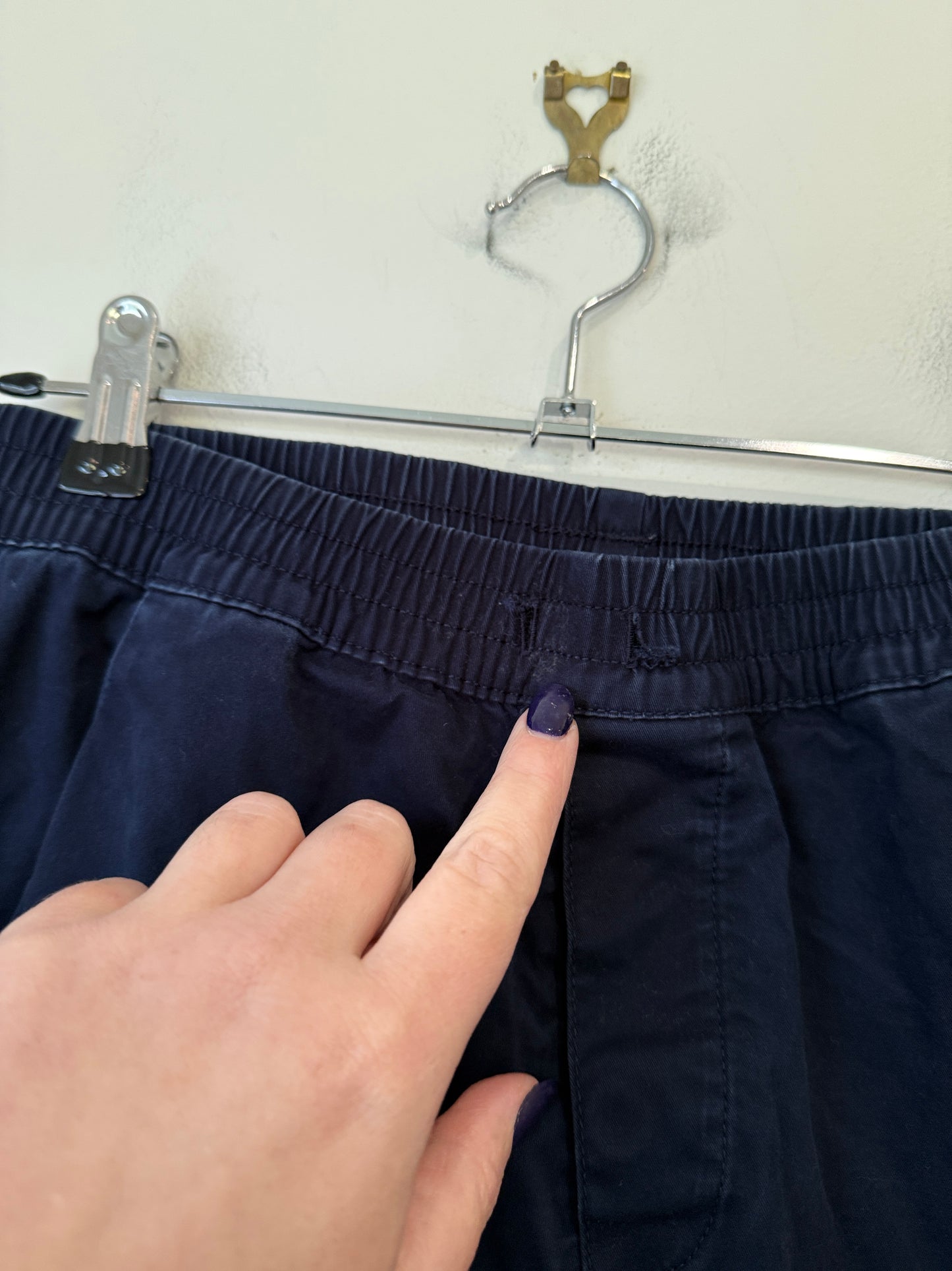 Munster Kids Navy Pull-On Pants Size 14