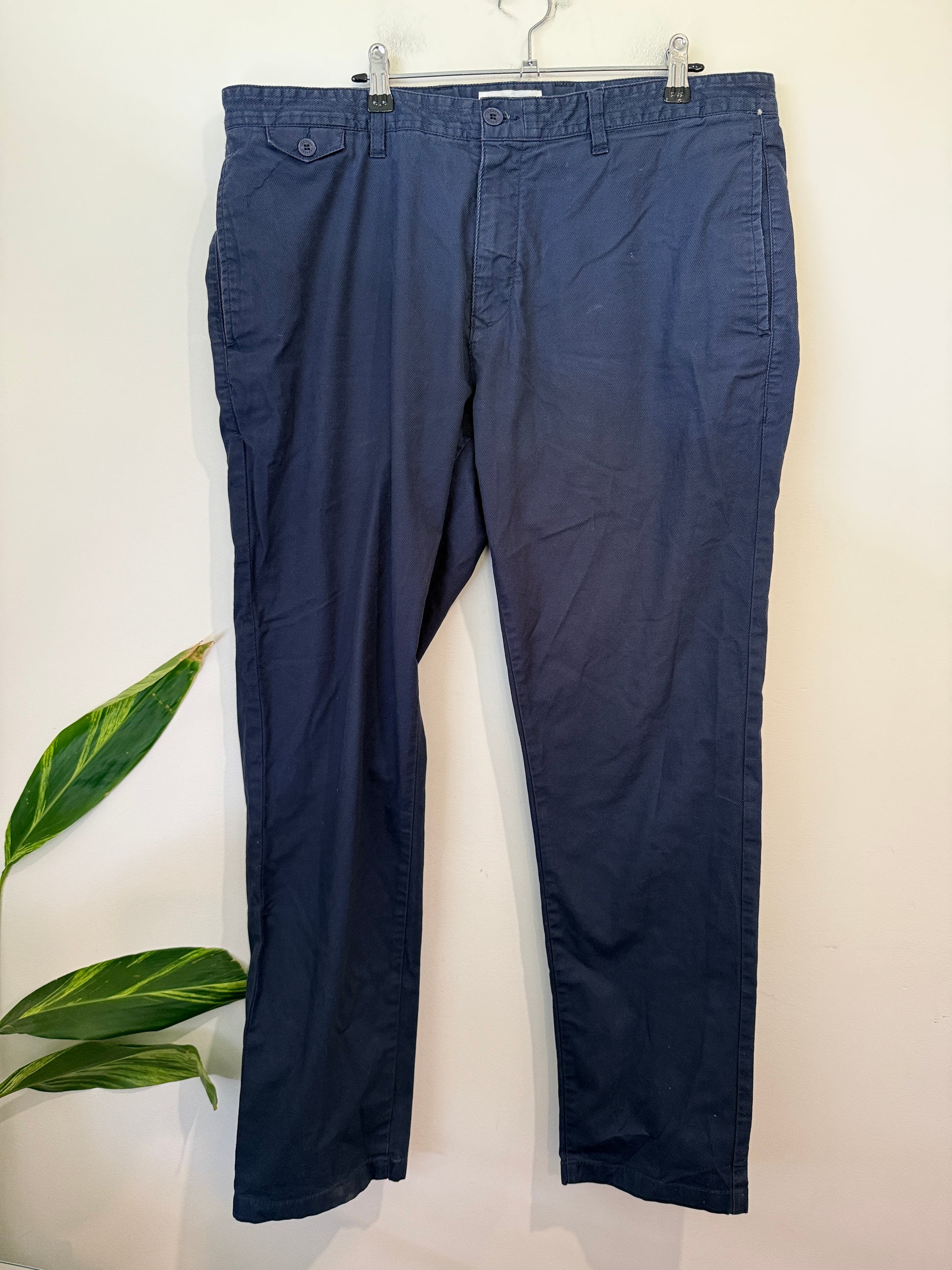 Trenery Slim Fit Navy Chinos Size 38