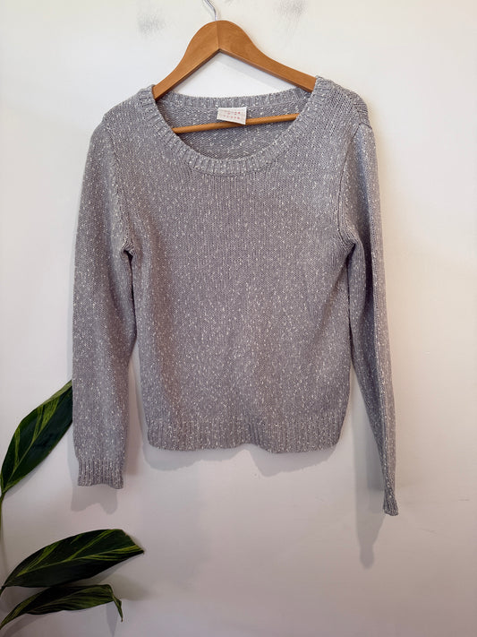 Sense of Place Grey Speckled Knit Jumper - 45cm u/arm