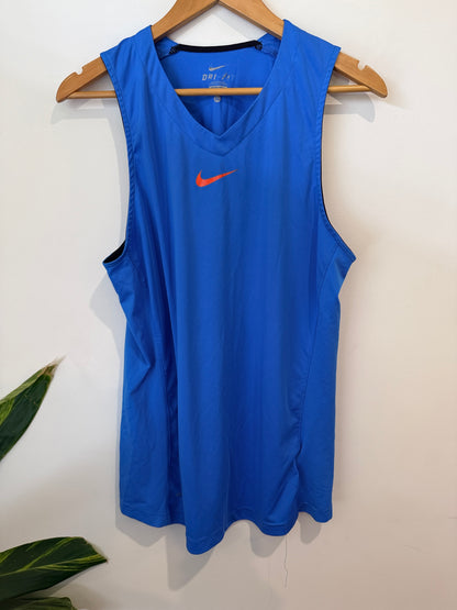 Nike Dri-FIT Blue Sleeveless Training Tank Size XL