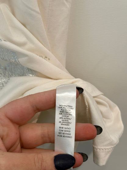 Calvin Klein White Logo Tee Size S