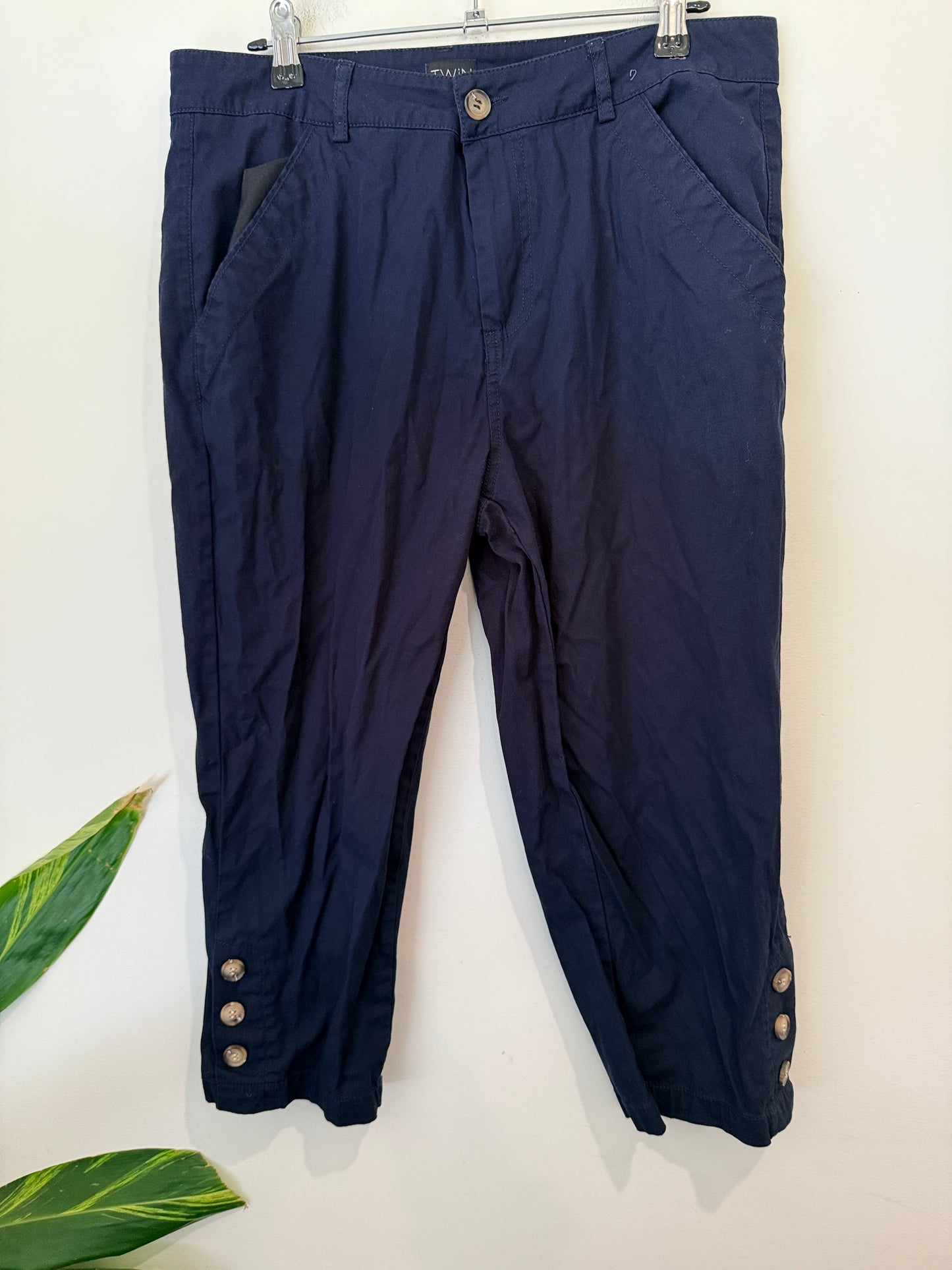 Twin Lakes Navy Cropped Pants Size 12