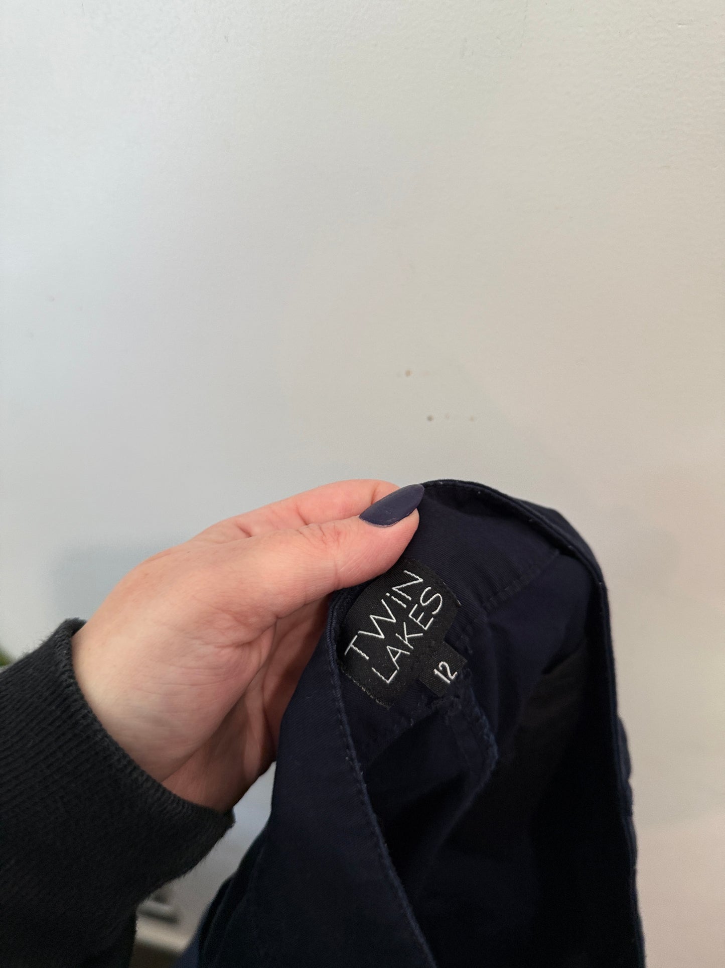 Twin Lakes Navy Cropped Pants Size 12