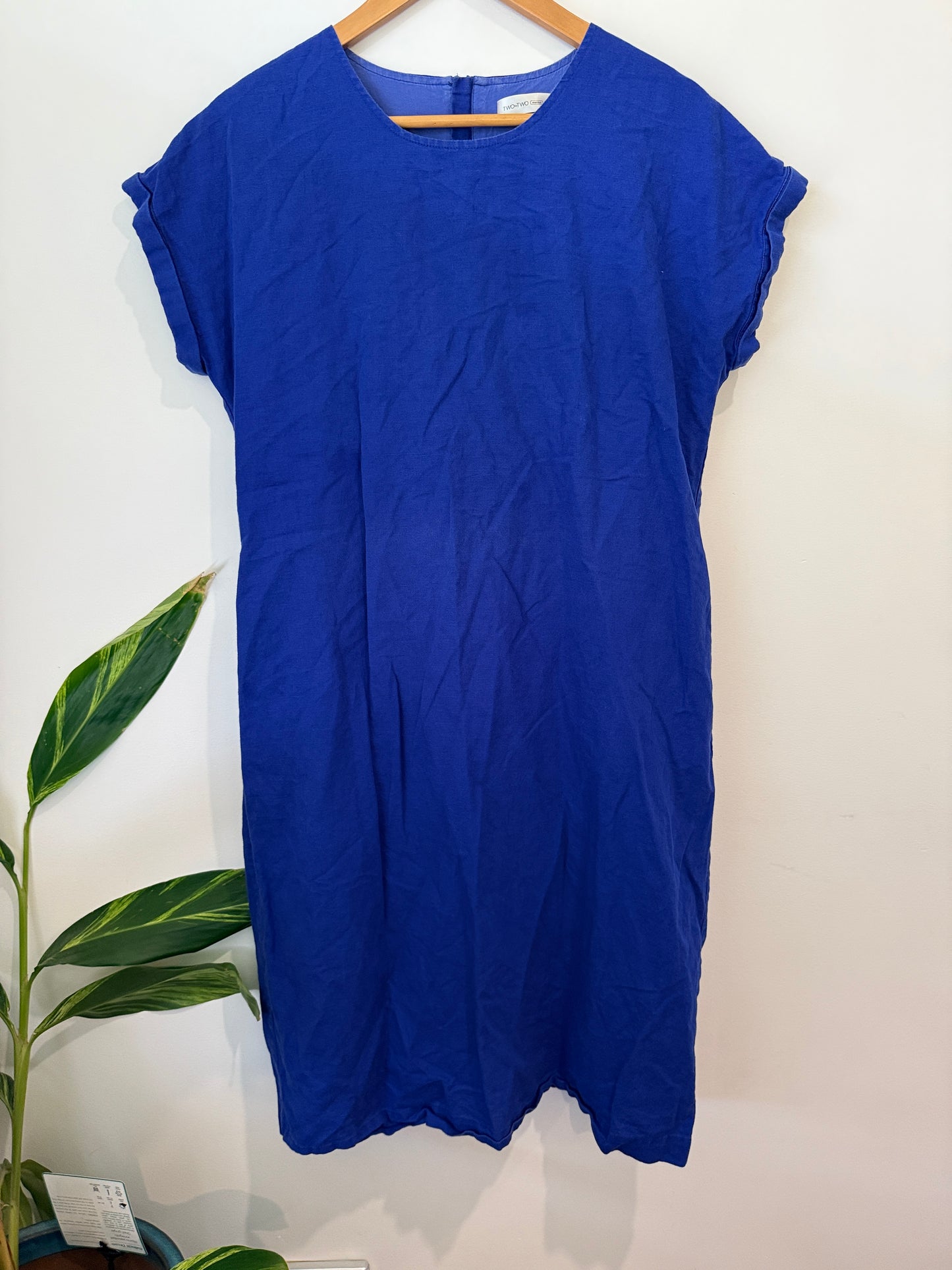 Two by Two Essentials Cobalt Blue Shift Dress Size S