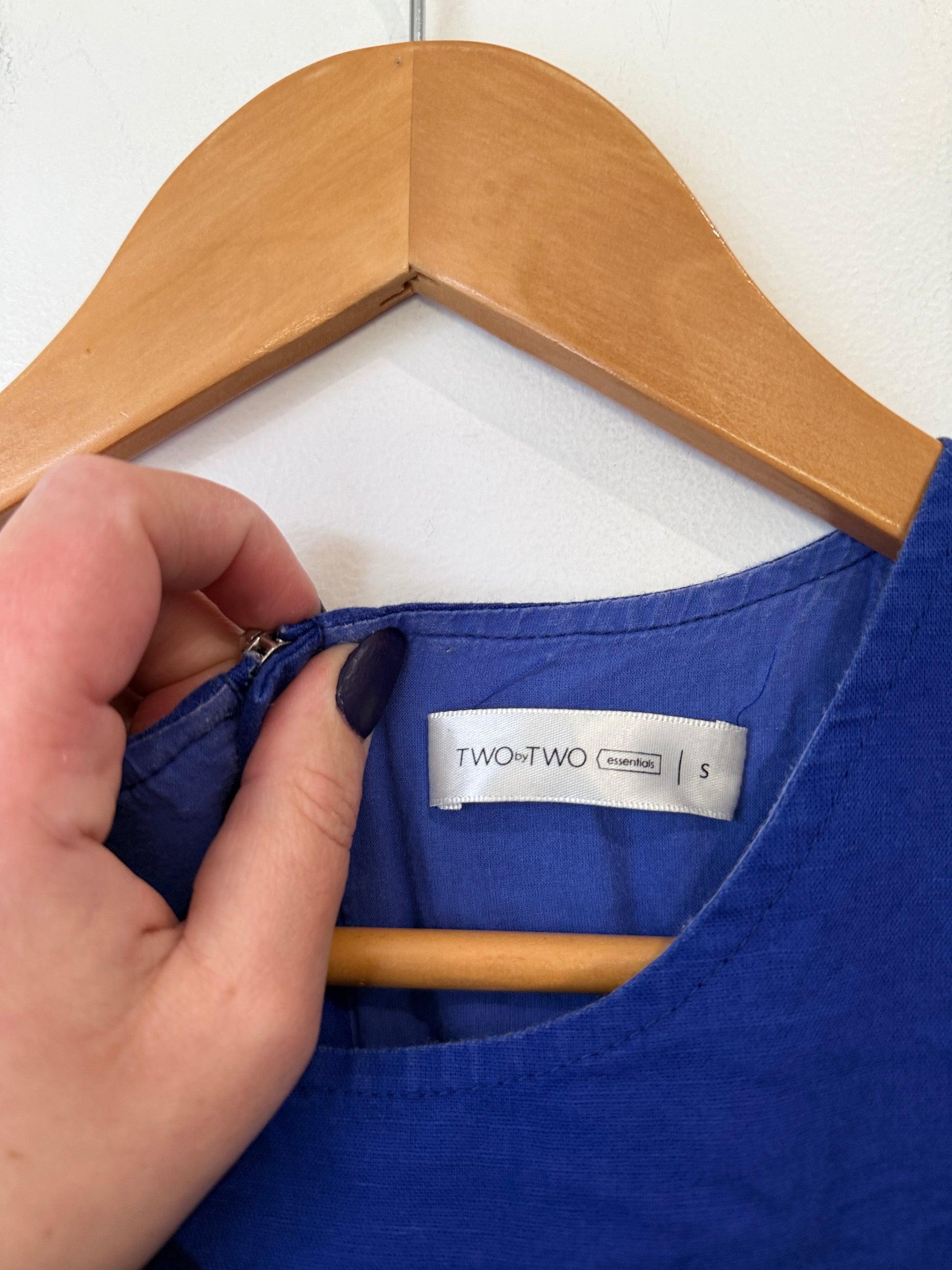 Two by Two Essentials Cobalt Blue Shift Dress Size S