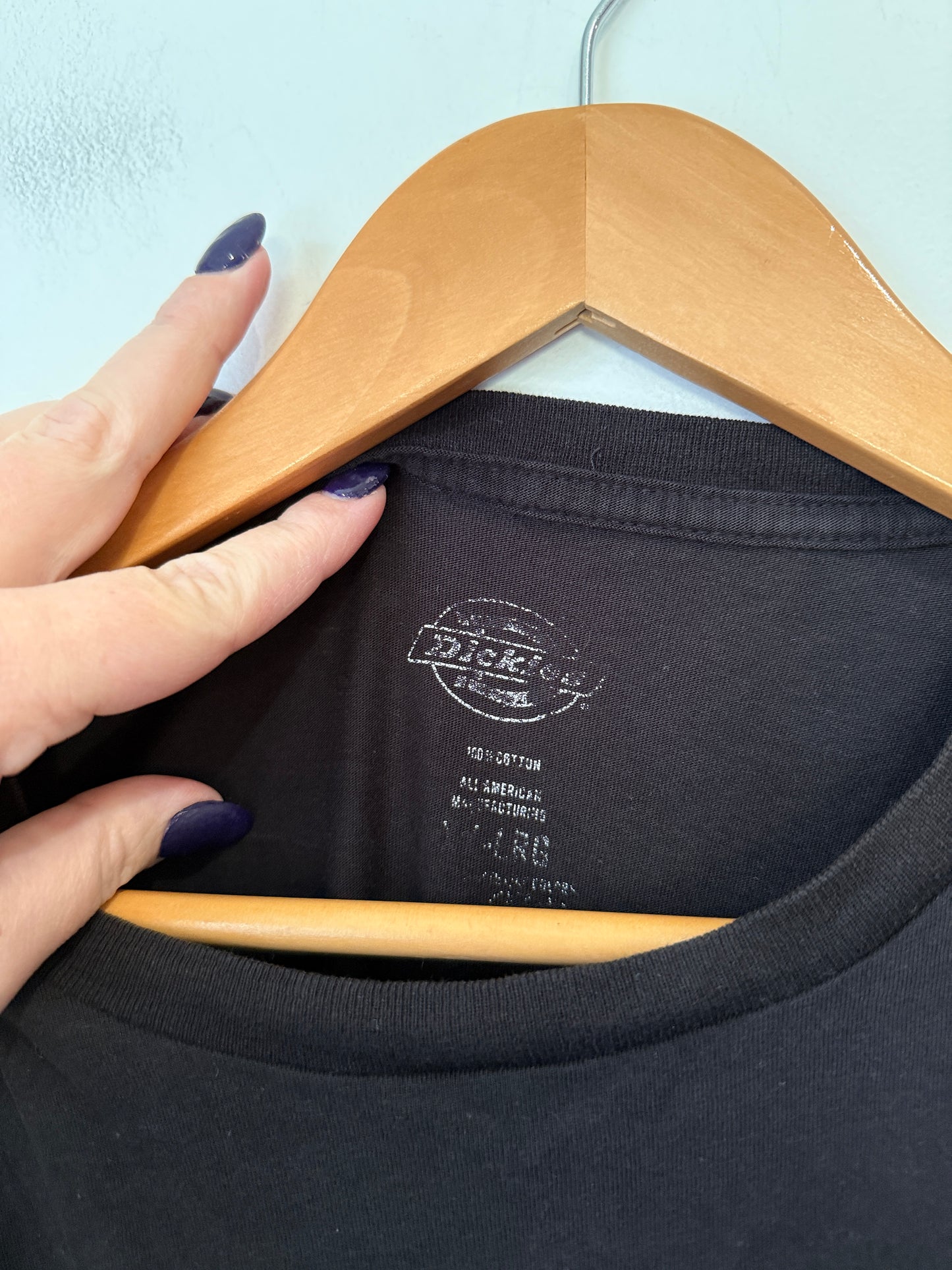 Dickies Black Logo Tee Size L