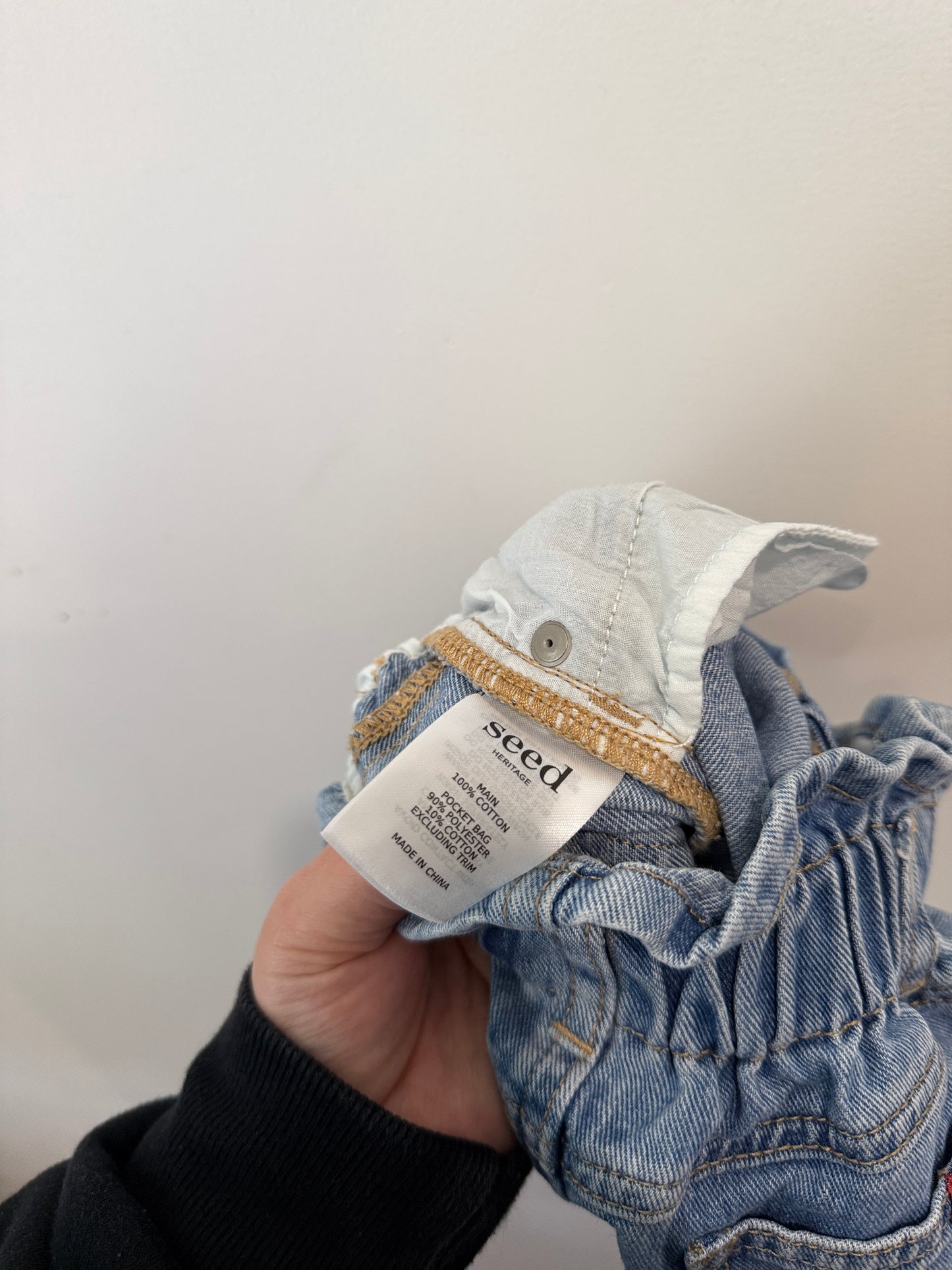 Seed Heritage Girls Denim Paperbag Skirt Size 4