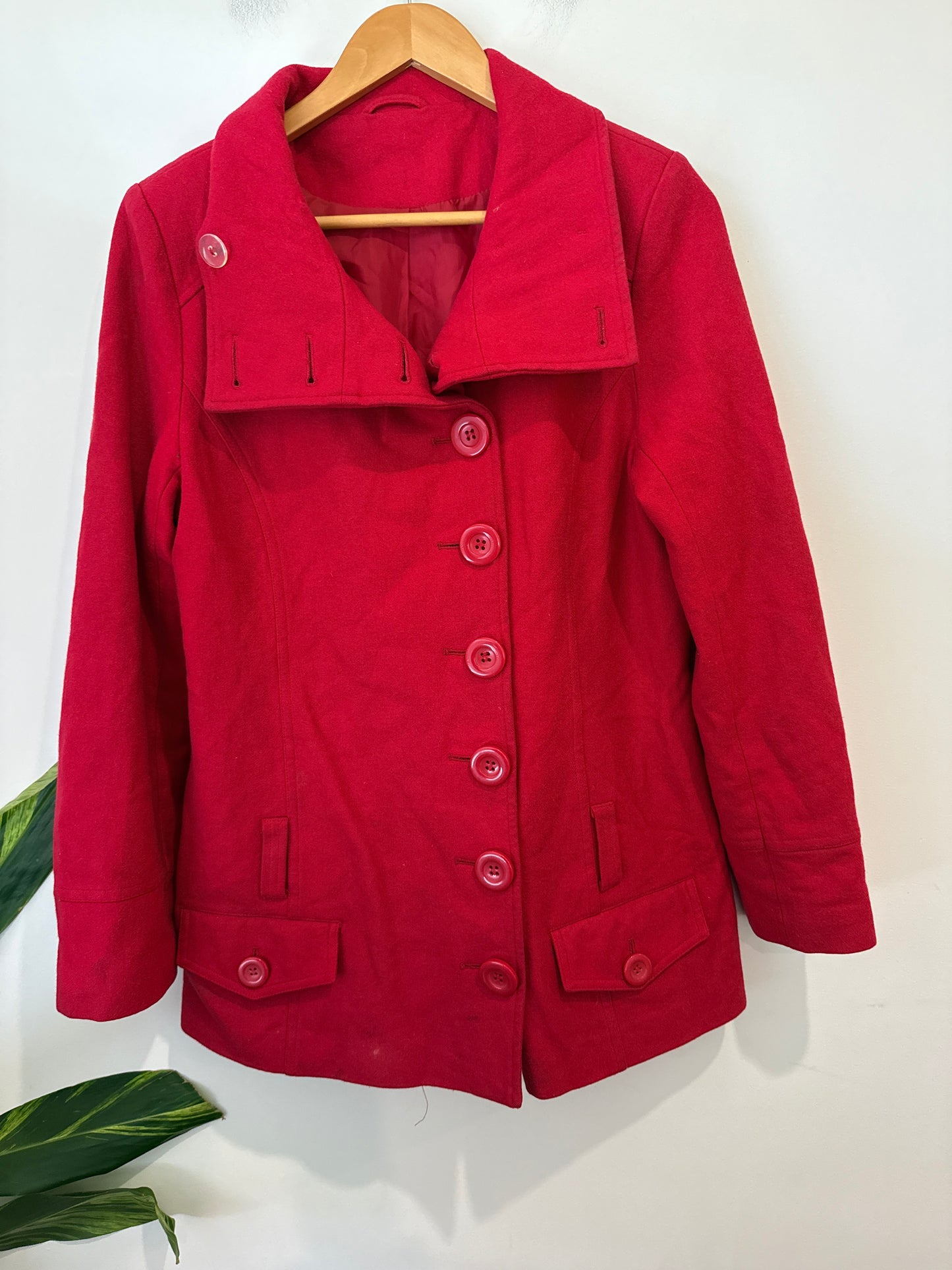 Red Peacoat | U/Arm to U/Arm 44cm