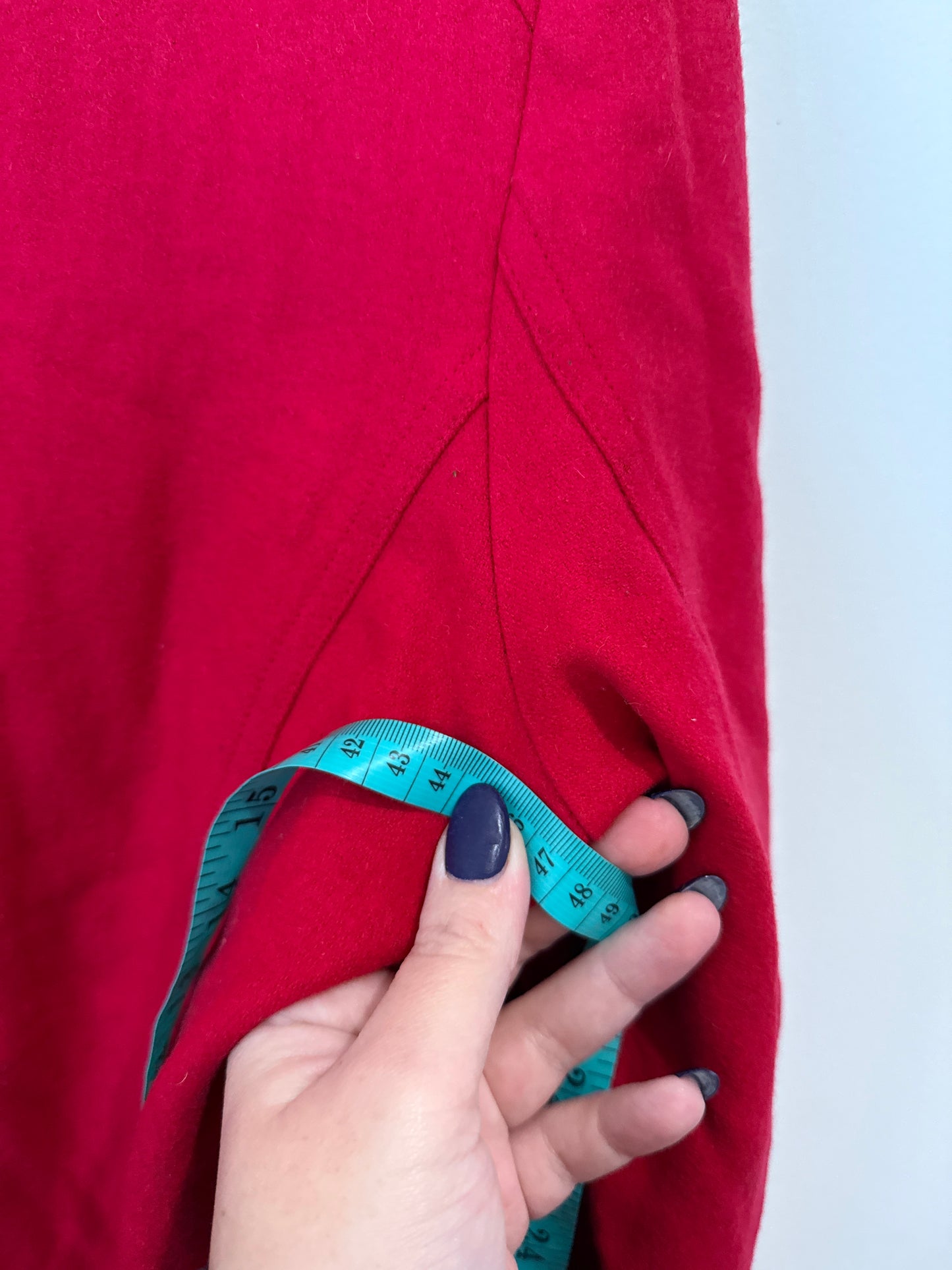 Red Peacoat | U/Arm to U/Arm 44cm