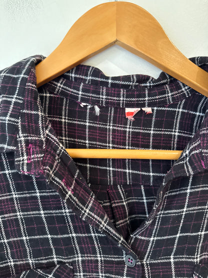 Womens Check Flannel Shirt | U/Arm to U/Arm 54cm