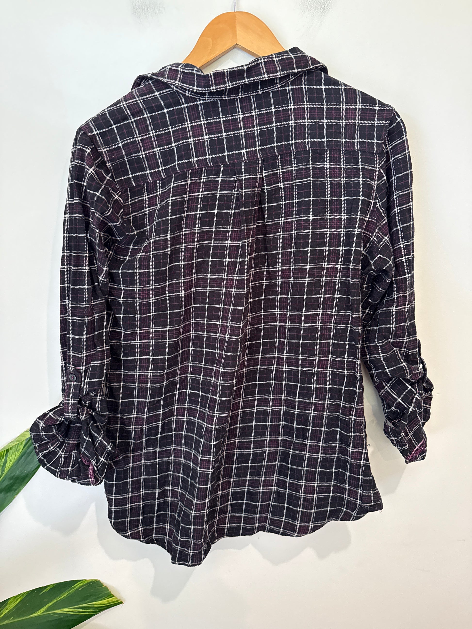 Womens Check Flannel Shirt | U/Arm to U/Arm 54cm