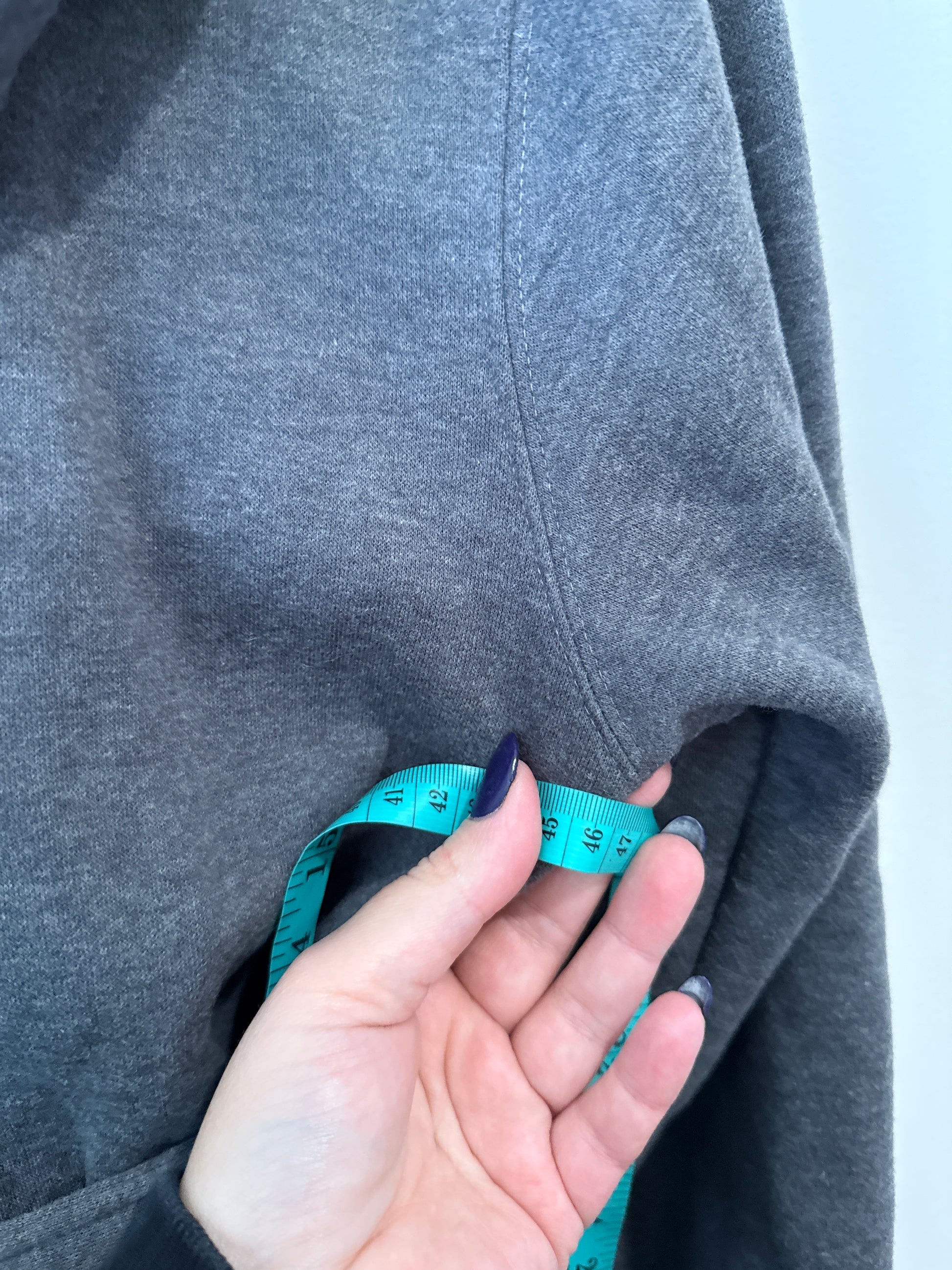 Grey Belted Hooded Fleece Coat | U/Arm to U/Arm 46cm