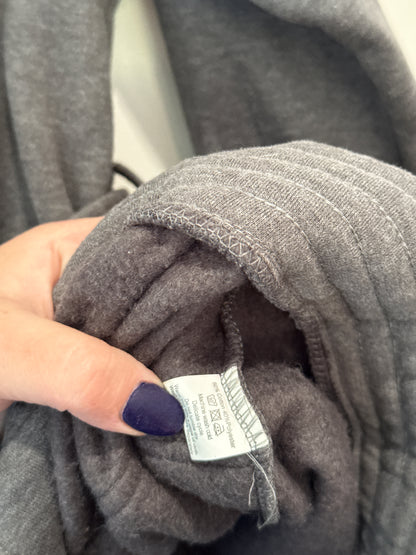 Grey Belted Hooded Fleece Coat | U/Arm to U/Arm 46cm