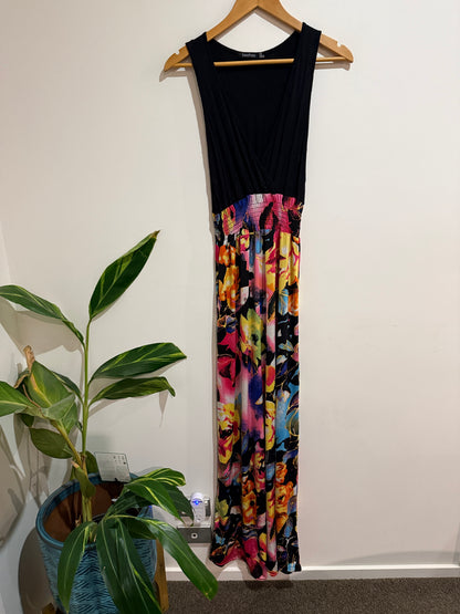 Boohoo Floral Print Maxi Dress | UK 8