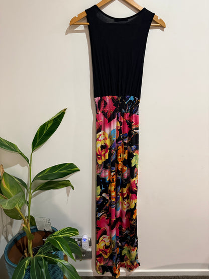 Boohoo Floral Print Maxi Dress | UK 8