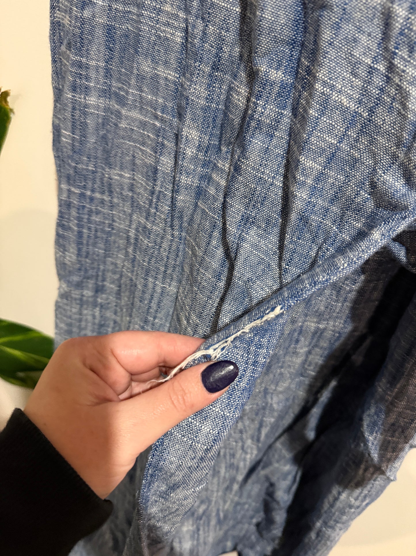 ASOS Blue Chambray Wrap Dress | UK 12