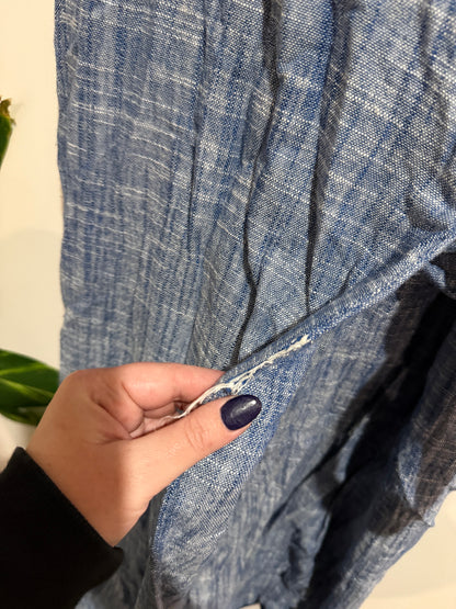 ASOS Blue Chambray Wrap Dress | UK 12