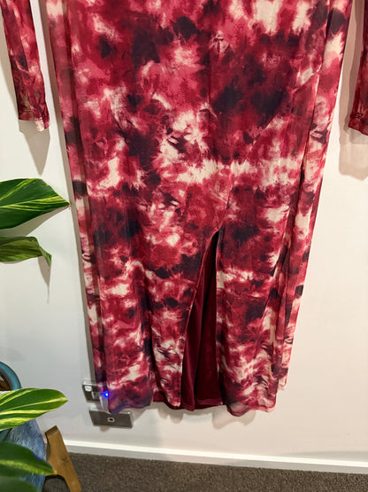 Jay Jays Tie Dye Mesh Maxi Dress | Size 12