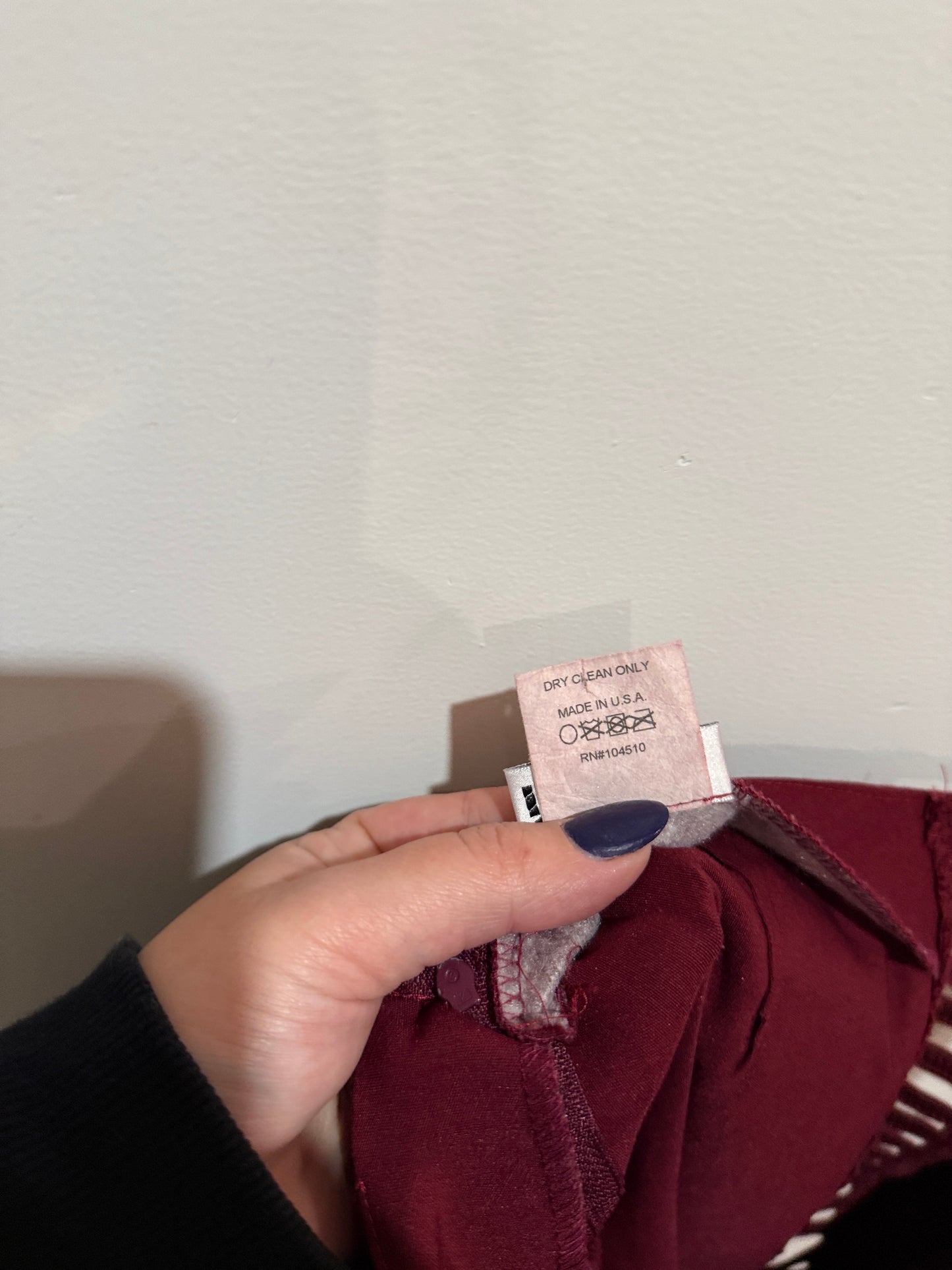Charlotte Russe Burgundy Lace Up Flare Pants | Size S