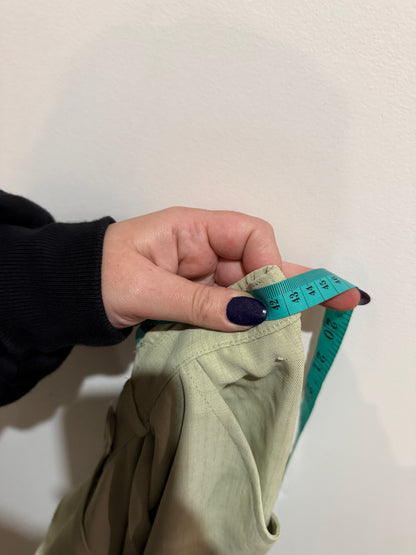 Liz Jordan Sage Green Pleated Tapered Pants | Size 14