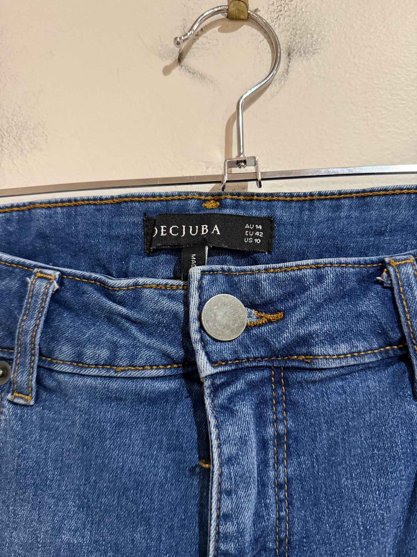 Decjuba Blue Skinny Jeans | AU 16