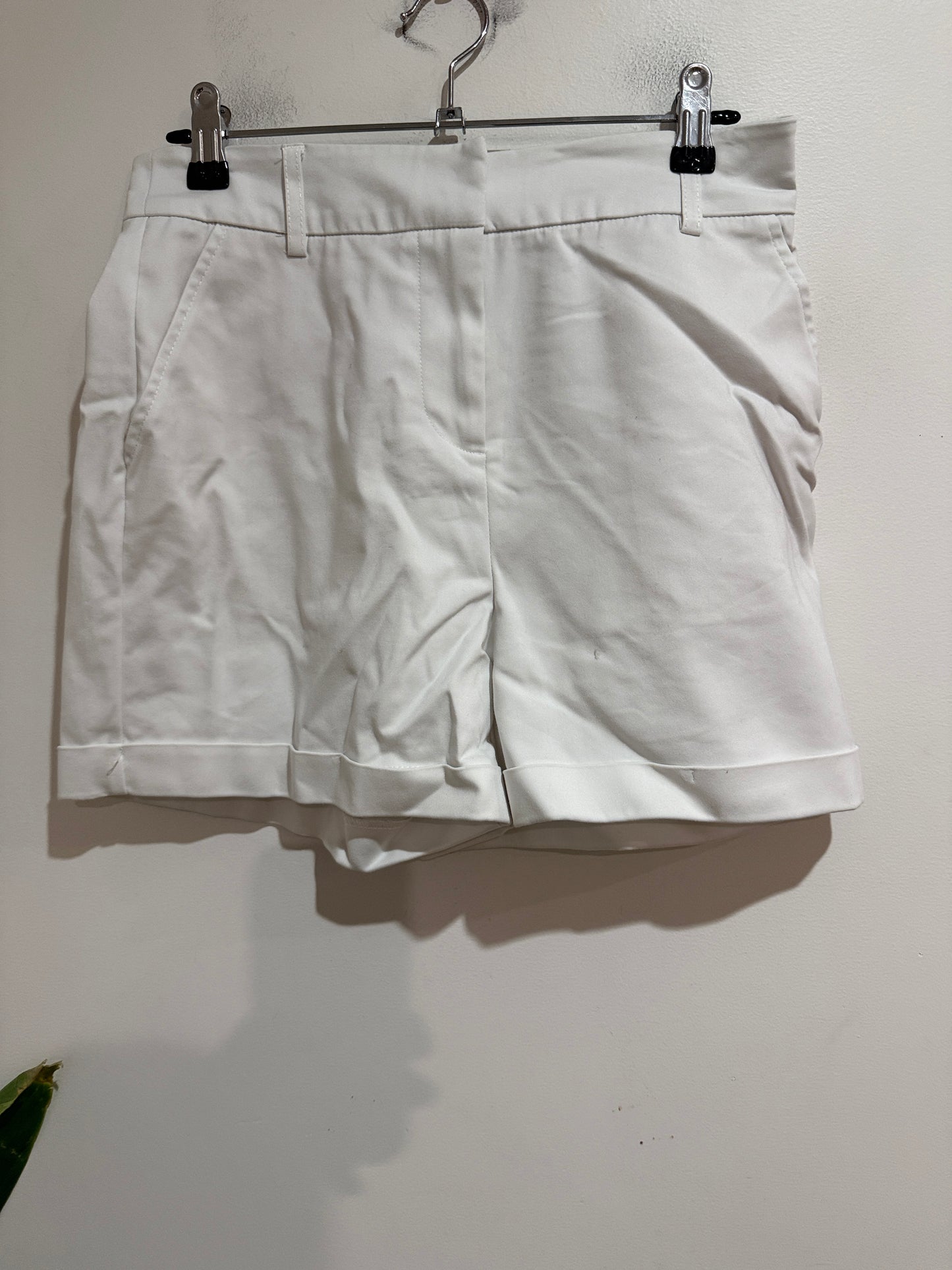 Dotti White Tailored Shorts | Size 8