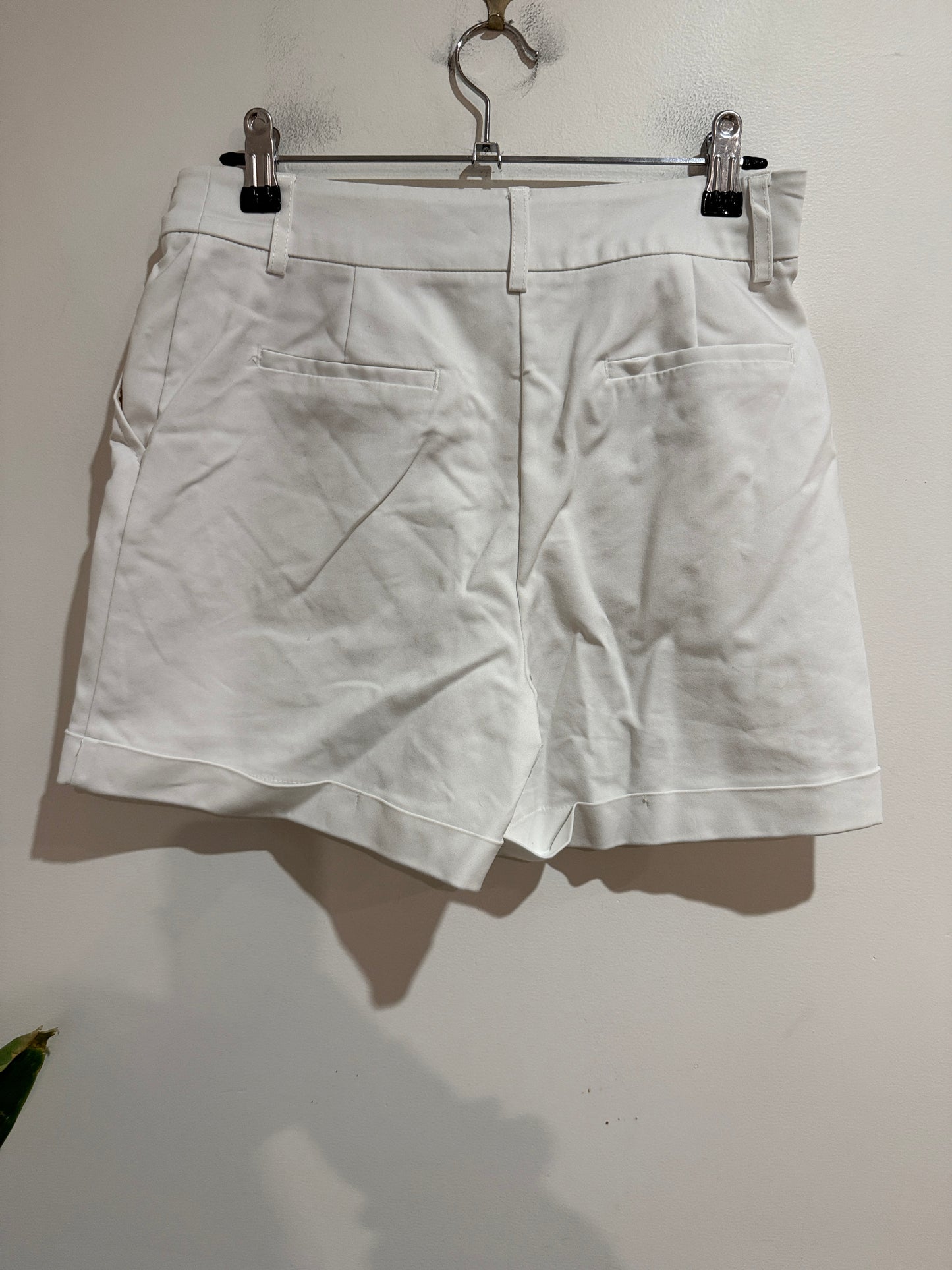 Dotti White Tailored Shorts | Size 8