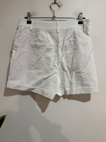 Dotti White Tailored Shorts | Size 8