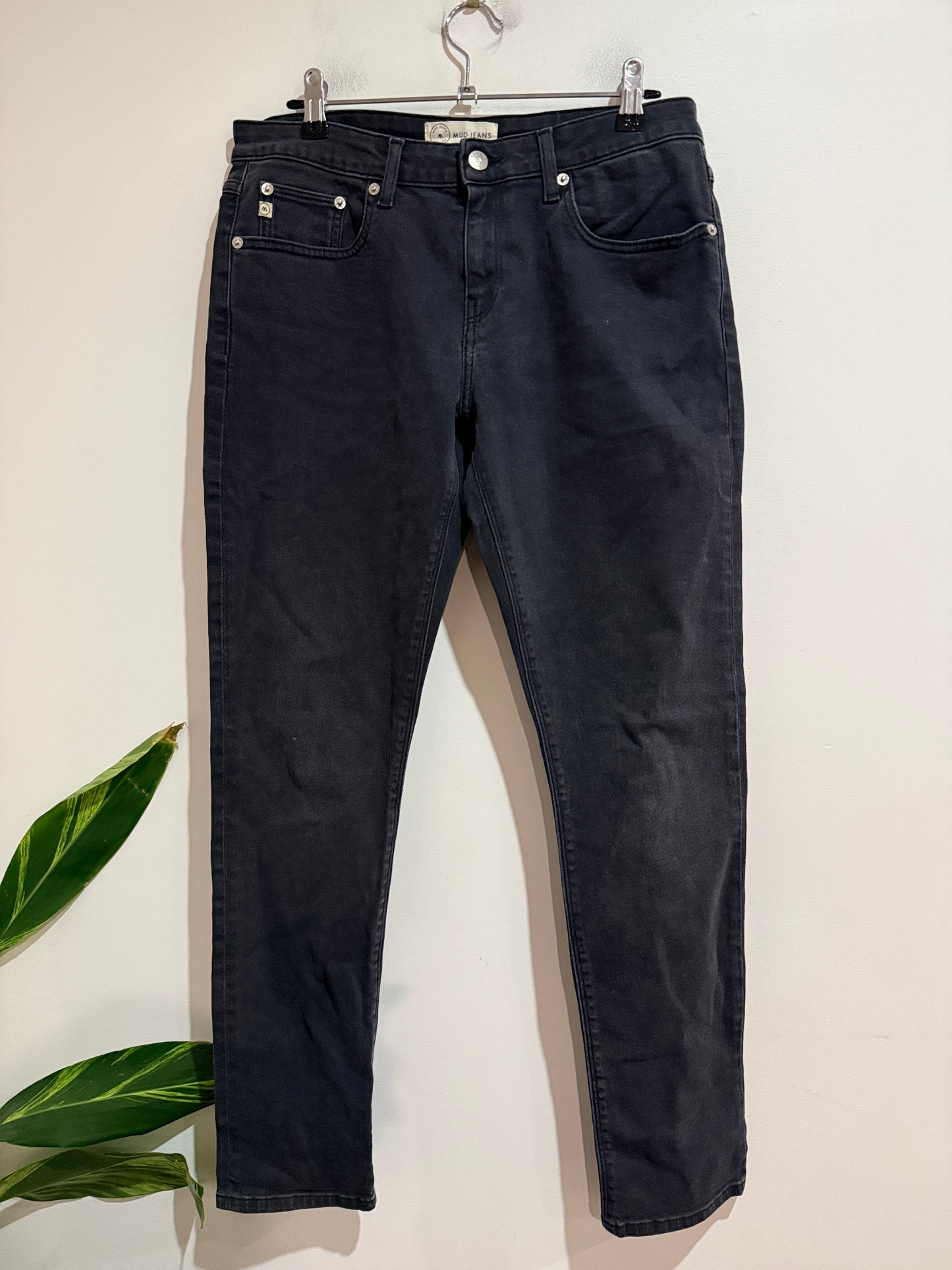 MUD Jeans Black Boyfriend Jeans | W28 L30