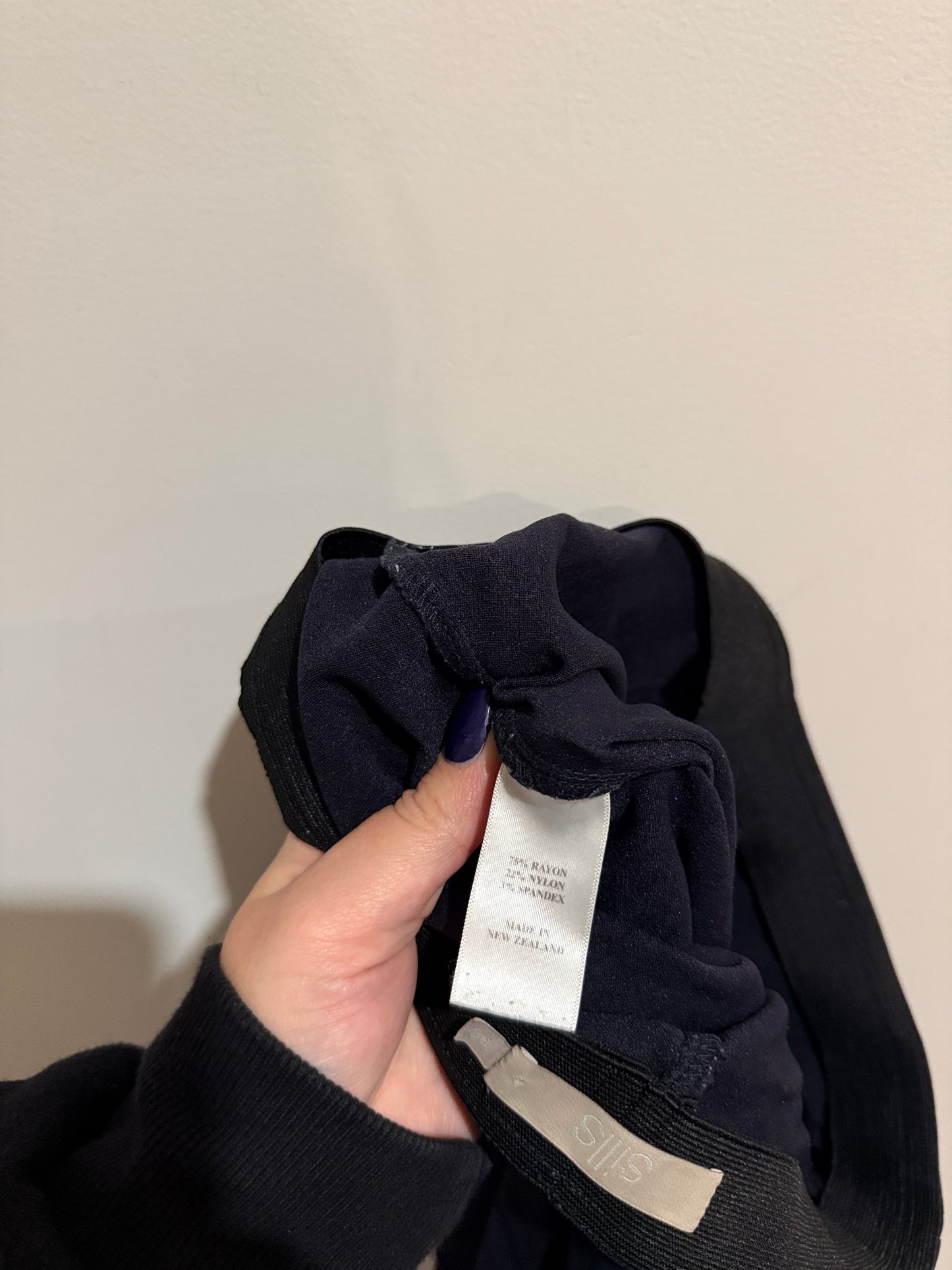 Sills Navy Straight Leg Trousers - Size 10