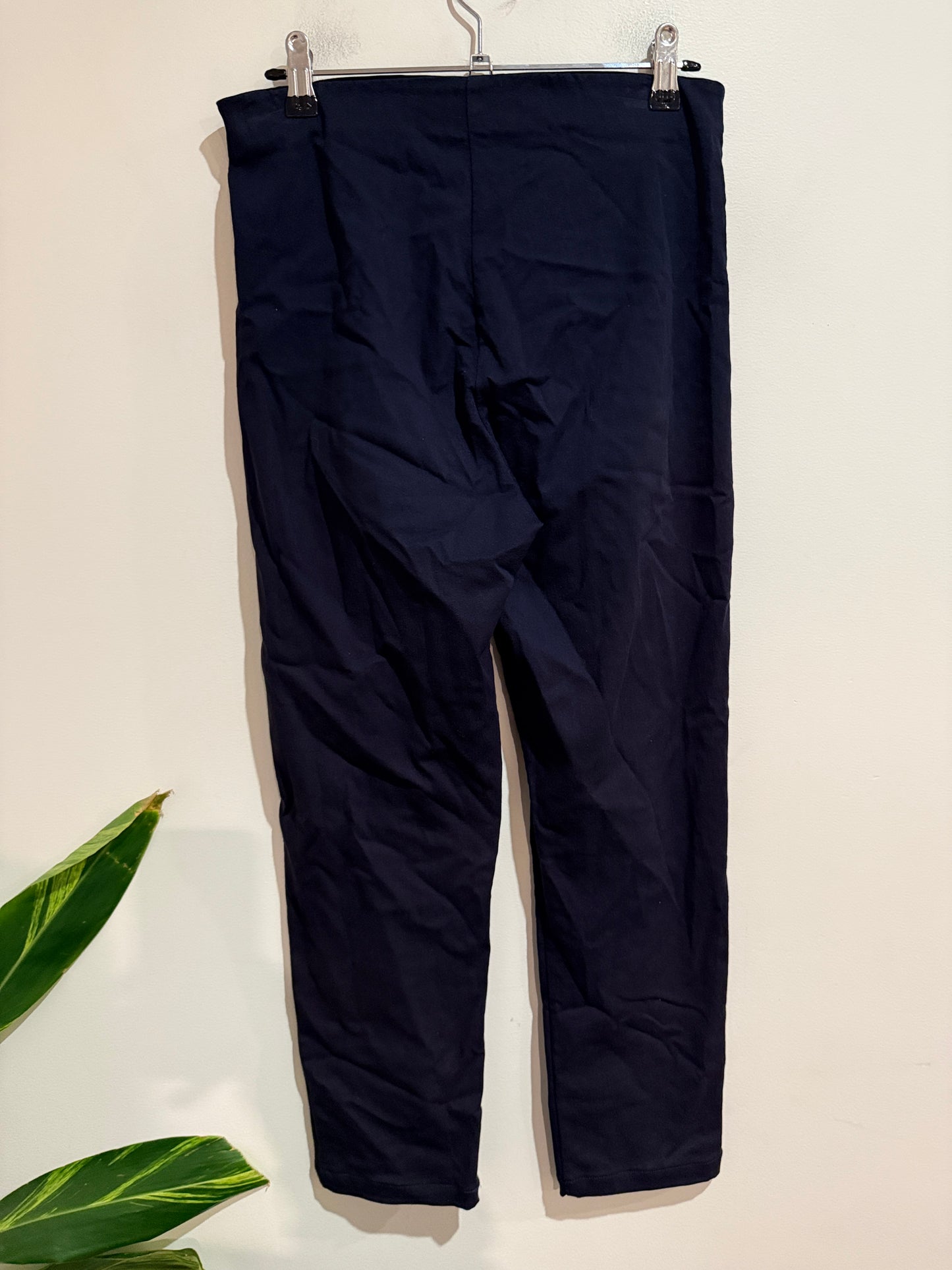 Sills Navy Straight Leg Trousers - Size 10