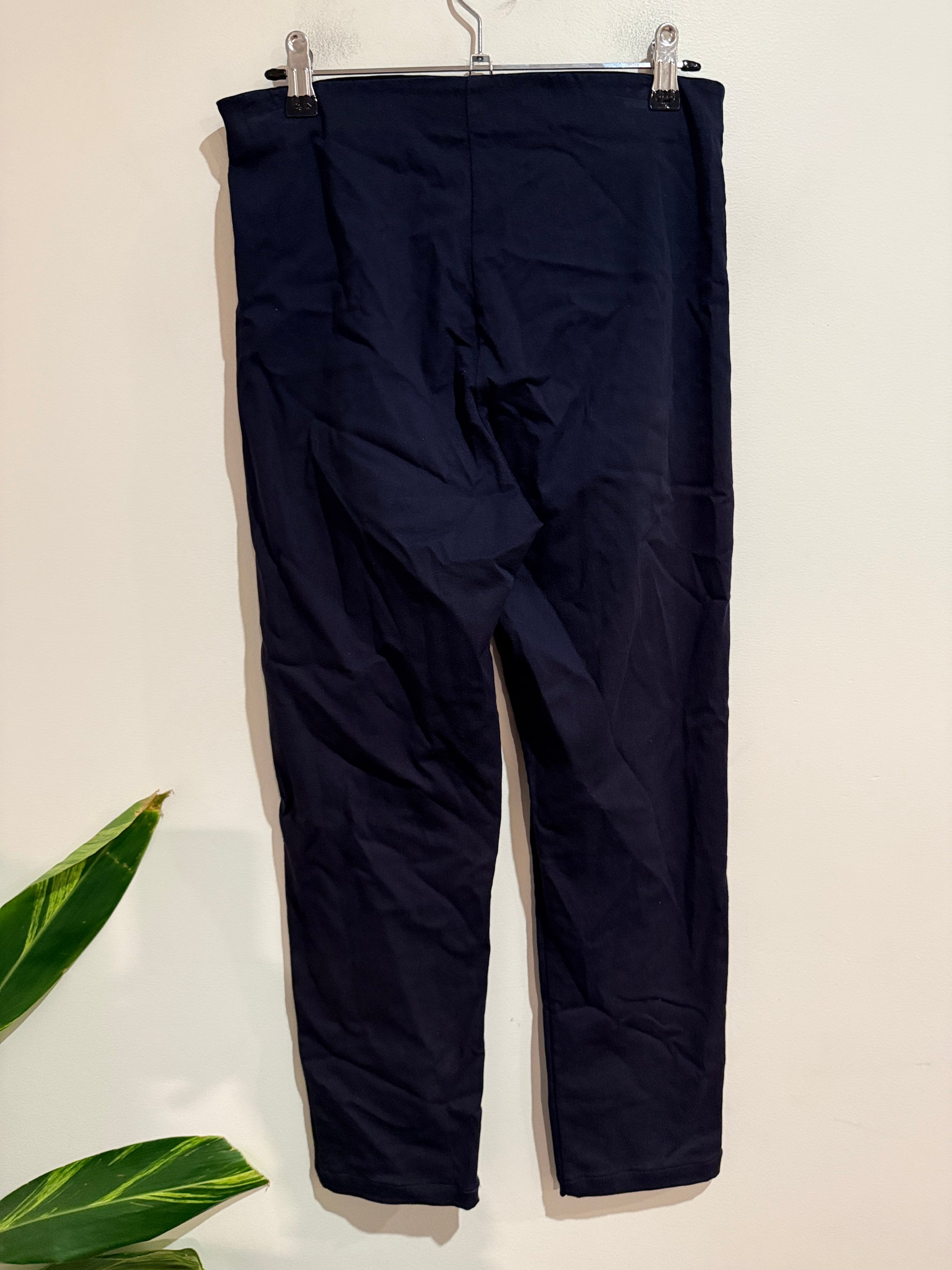 Sills Navy Straight Leg Trousers - Size 10