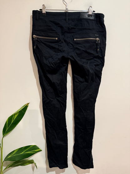 ONLY Black Skinny Jeans with Zip Pocket Detail