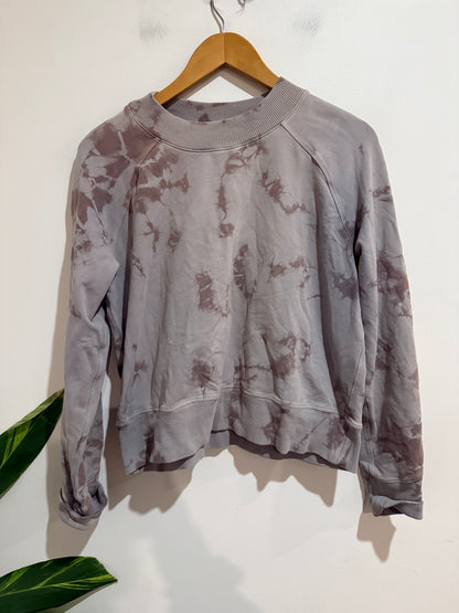 Unbranded Tie-Dye Grey Pullover Sweatshirt